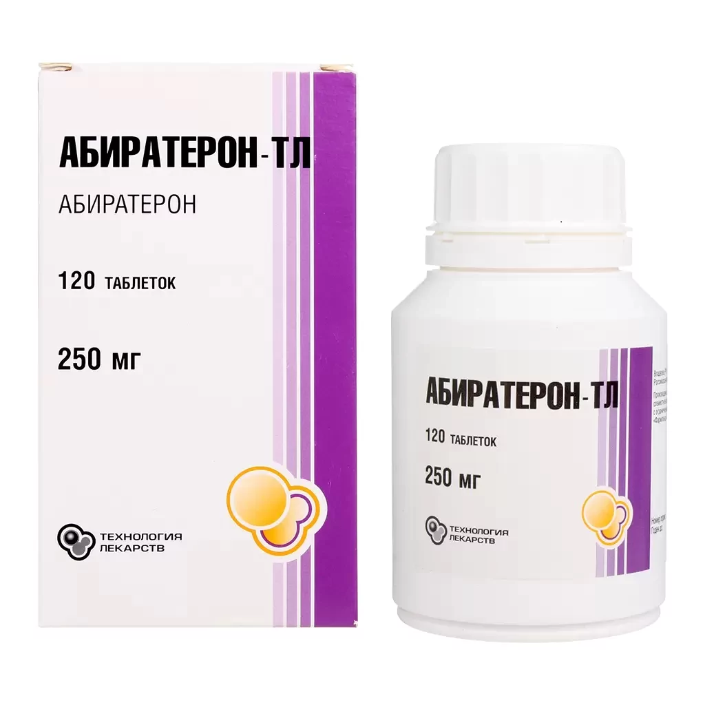 Абиратерон-ТЛ таб 250мг №120 (абиратерон)