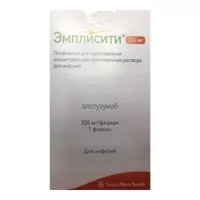 Эмплисити лиоф д/конц д/инф 300мг фл 340мг N1 (Элотузумаб)