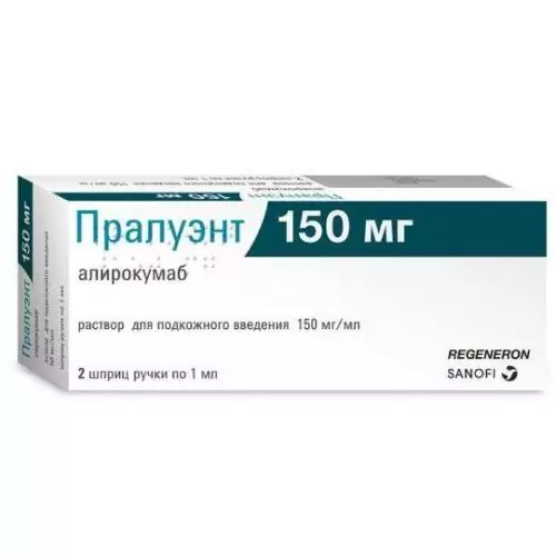 Пралуэнт р-р д/и п/к 150мг/мл шпр в шпр-ручк 1мл N2 ( Алирокумаб )
