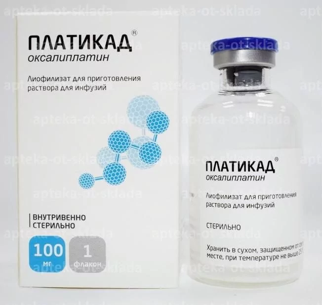Платикад 100мг лиоф д/инф.фл. N1 (оксалиплатин)