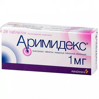 Аримидекс таб.п/п/о 1 мг. №28 (анастразол)