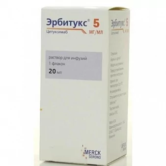 Эрбитукс р-р д/инфуз 5мг/мл фл 20мл N1(цетуксимаб)