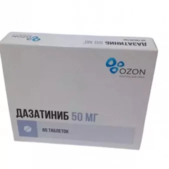 Дазатиниб таб п/п/о 50мг ОЗОН №60 (Дазатиниб)