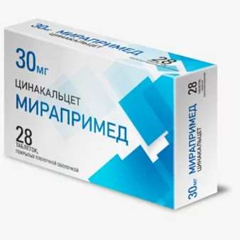 Мирапримед 30мг №28 (Цинакальцет)