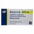 Бозулиф таб. п/п/о 500мг. N28(Бозутиниб)